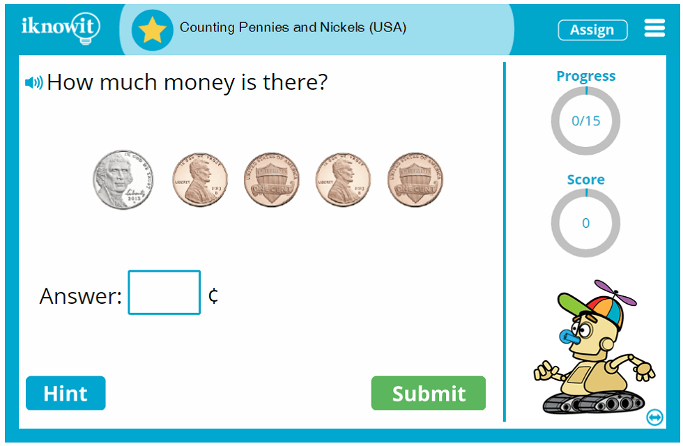 penny and nickel worksheet