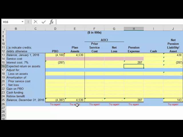 Pension worksheet - YouTube