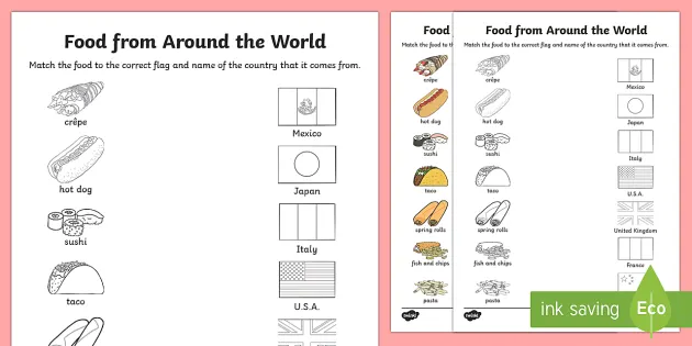 people around the world worksheet