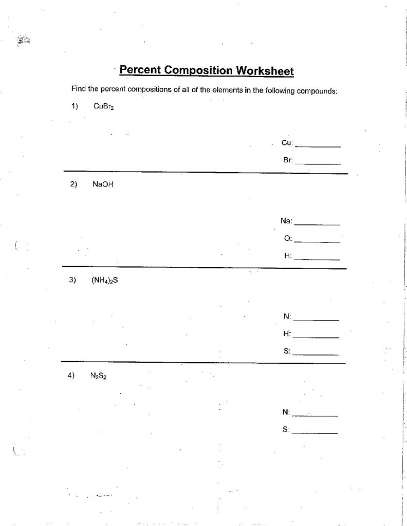 topic-6-Percent Composition Worksheet-cglass | St. Marys Springs ...