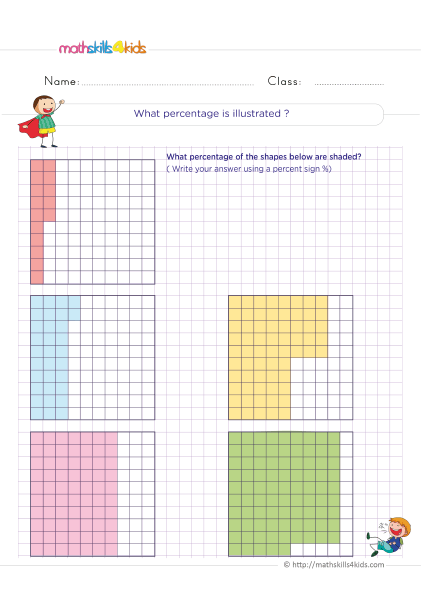 Percentages Worksheets PDF | Fractions, Decimals and Percents