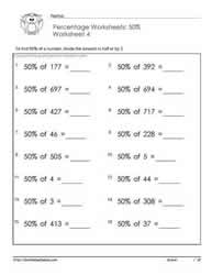 percents of a number worksheet
