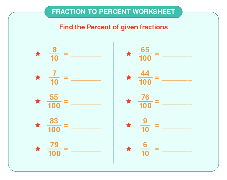 percents to decimals worksheet