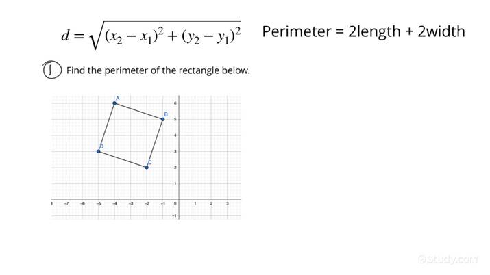 perimeter and area in the coordinate plane worksheet