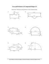 perimeter and area of composite figures worksheet