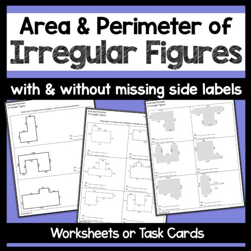 Area and Perimeter of Irregular Figures Worksheets Made By Teachers