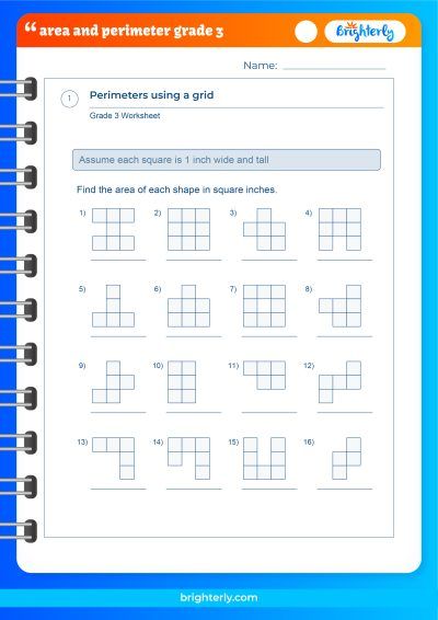 perimeter and area worksheet grade 3