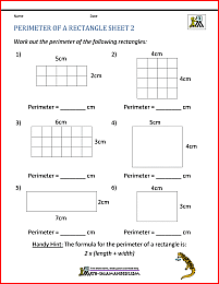 Perimeter Worksheets