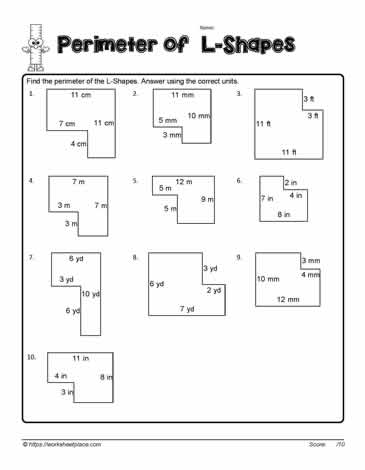 perimeter of shapes worksheet