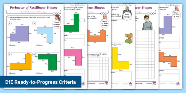 perimeter of shapes worksheet