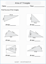 perimeter of triangles worksheet