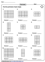 Perimeter Worksheets