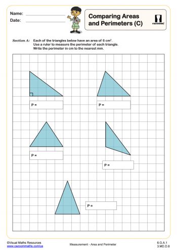 perimeter worksheet for middle school