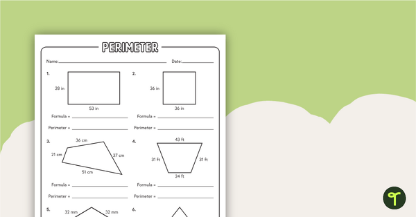 perimeter worksheet