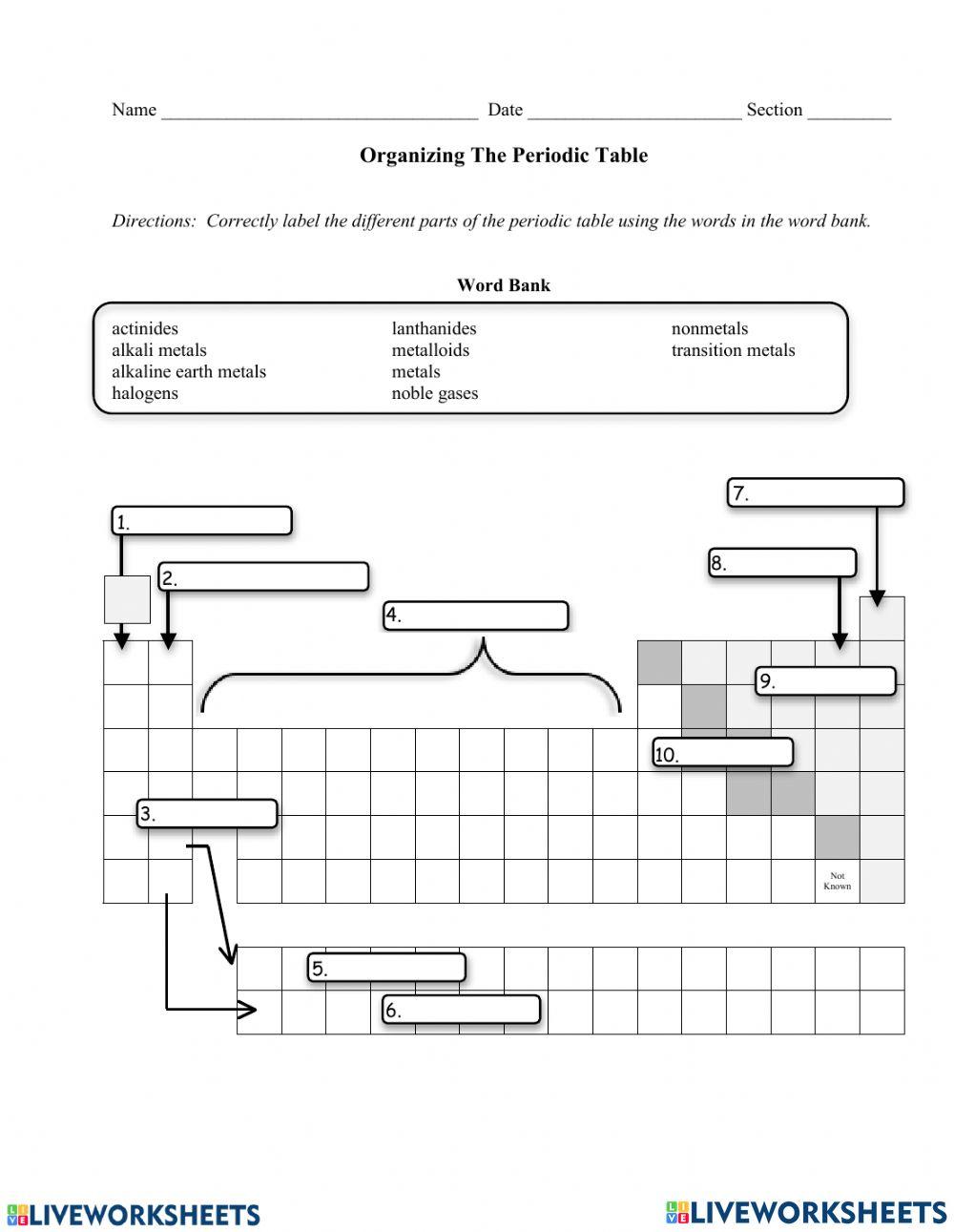 Free Printable Periodic Table Worksheets Worksheets Library Free Printable Periodic Table Worksheets Worksheets Library