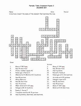 50 Periodic Table Puzzle Worksheet Answers | Chessmuseum Template ...