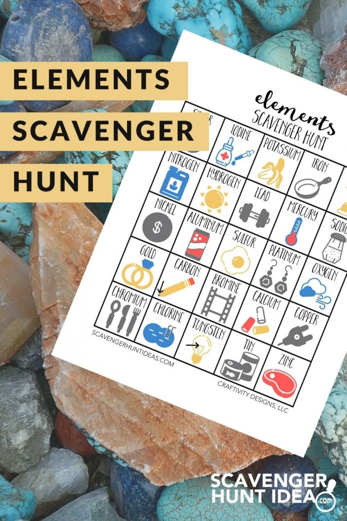 periodic table scavenger hunt worksheet