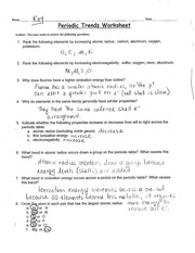 periodic table worksheet answers key