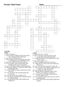 Periodic Table Puzzle 10th - 11th Grade Worksheet | Printable ...