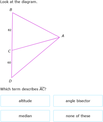 perpendicular bisector of an angle