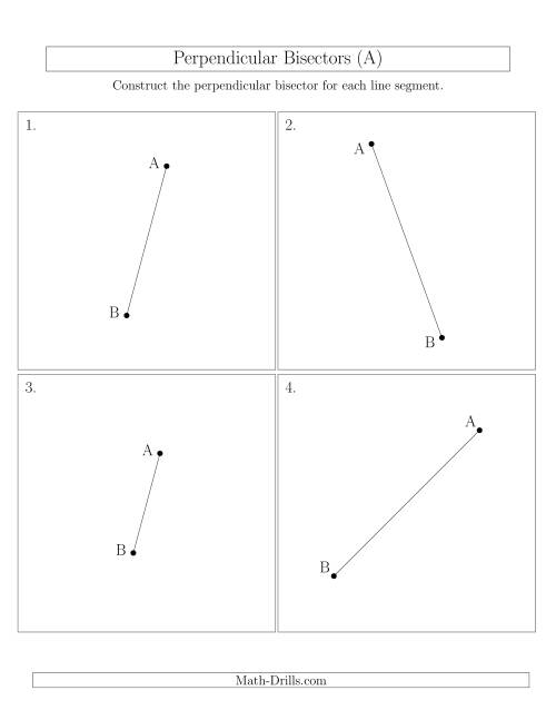 perpendicular bisector worksheet with answers