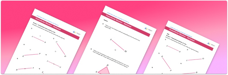 Perpendicular Bisector Worksheet - GCSE Maths [FREE] - Third Space ...