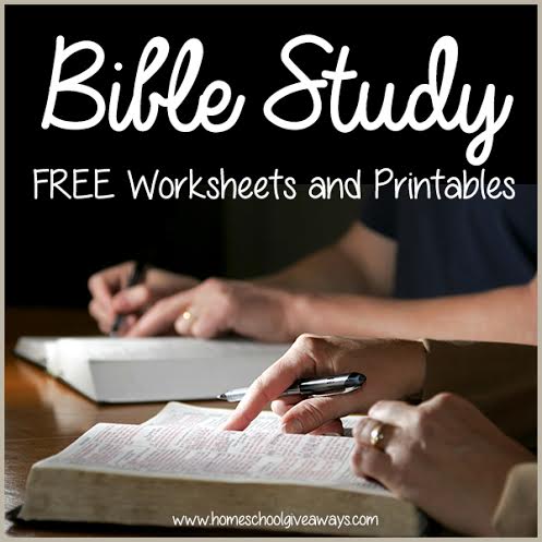 FREE Bible Study Worksheets and Printables