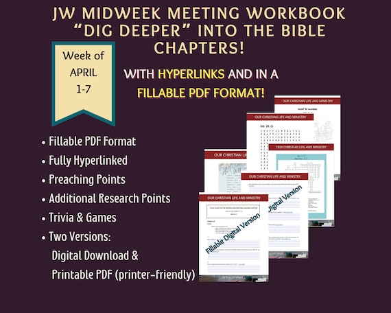 APRIL 1-7 OCLAM Weekly Midweek Meeting Study Aid, Meeting ...