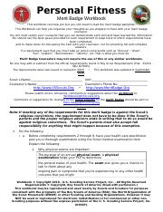 personal fitness merit badge workbook answers