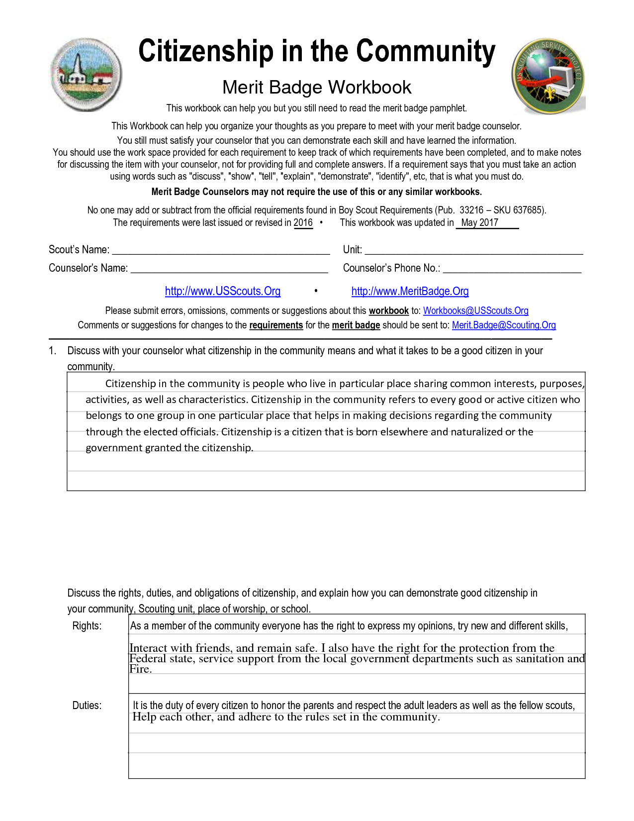 personal fitness merit badge workbook answers