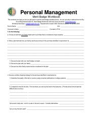 personal fitness merit badge worksheet answers