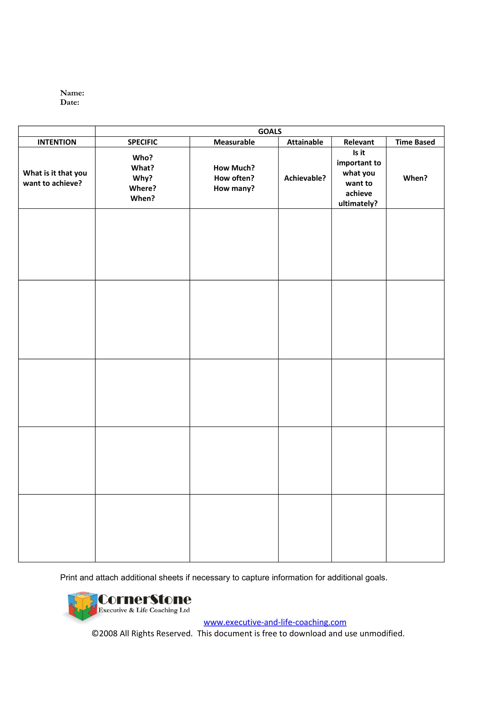 Personal Goal Setting - 9+ Examples, Format, Pdf, Tips