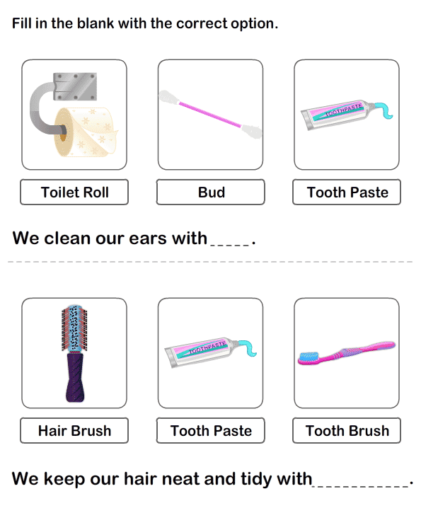personal hygiene worksheet for kids
