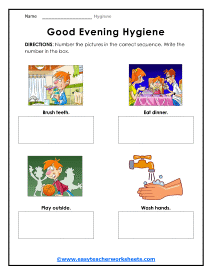 personal hygiene worksheet for kids