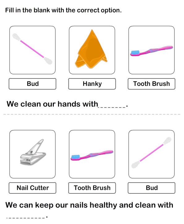 Personal Hygiene Worksheet For Kindegarten | Kindergarten Games ...