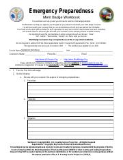 personal management merit badge worksheet