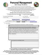 Personal-Management.pdf - Personal Management Merit Badge Workbook ...