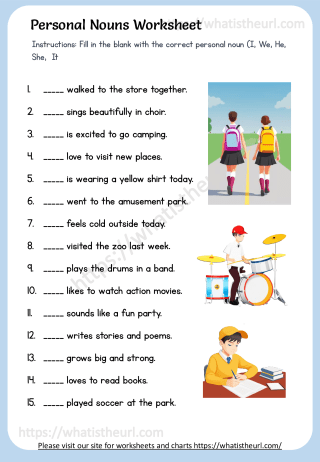 personal pronouns worksheet pdf