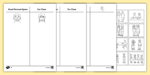 personal space boundaries worksheet