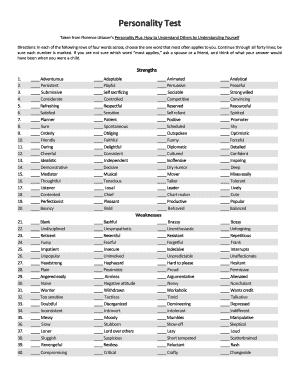 Personality Plus Test Pdf - Fill Online, Printable, Fillable ...