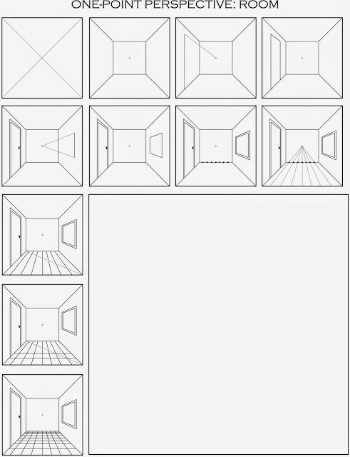 The Helpful Art Teacher: Draw a one point perspective city and a ...