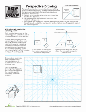 How to Draw Perspective | Worksheet 