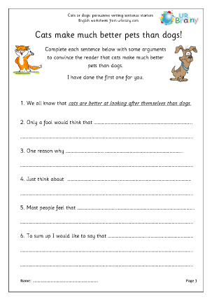 persuasive writing worksheet