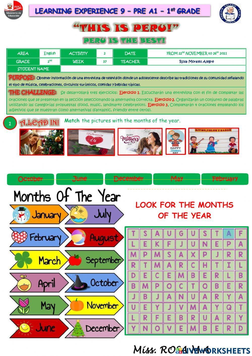 This is peru!” PERU IS THE BEST! worksheet  