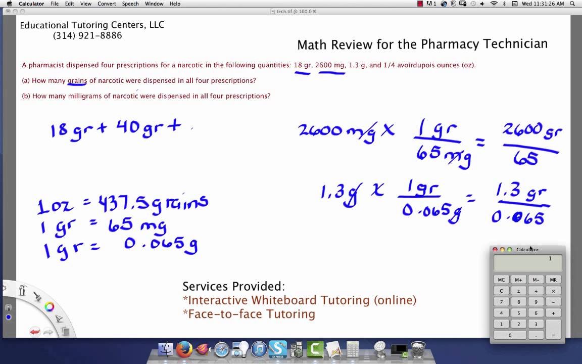 Pharmacy Technician Math Review - Worksheets Library pharmacy-technician-math-review-worksheets-library