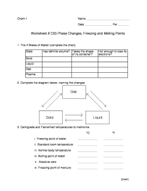 Phase Change Worksheet Pdf - Fill Online, Printable, Fillable ...