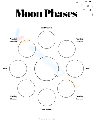 phases of the moon for kids worksheet