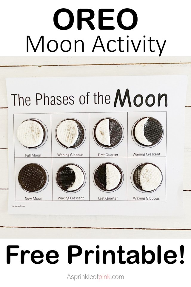 OREO Moon Activity - Free Printable! -