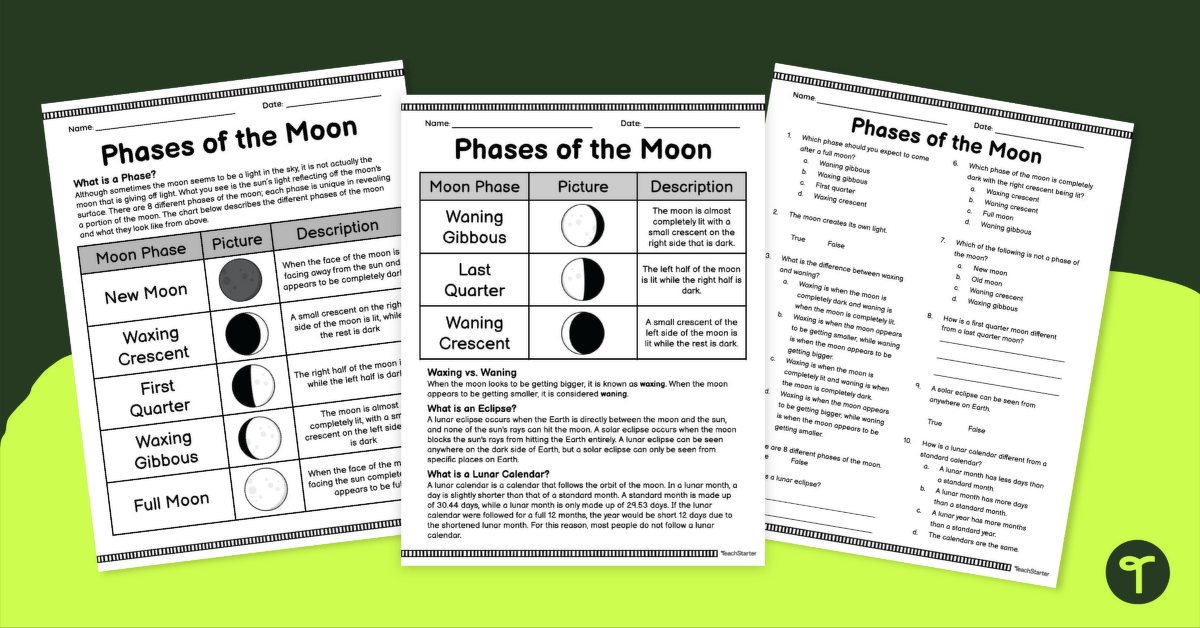 Moon phases worksheet answer key Fill out & sign online DocHub