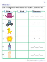 phonemes worksheet